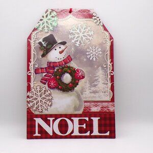 Snowman Christmas Plaque